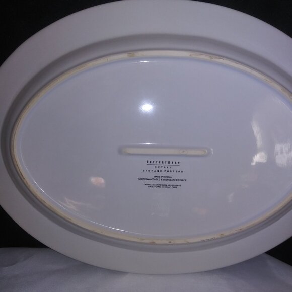 Pottery Barn Vintage Posters Pates Baroni Cappiello Pasta Large Serving Tray - Picture 3 of 6
